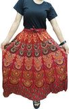 Women’s Urban Casual Loose Floral Skirts - Flower Design