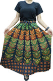 Women’s Urban Casual Loose Floral Skirts - Flower Design