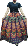 Women’s Urban Casual Loose Floral Skirts - Flower Design