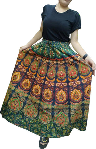 Women’s Urban Casual Loose Floral Design Skirts