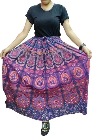 Women’s Urban Casual Loose Floral Design Skirts