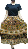 Women’s Urban Casual Loose Floral Skirts - Freehand design