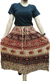 Women’s Urban Casual Loose Floral Skirts - Freehand design