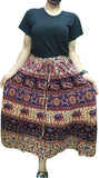 Women’s Urban Casual Loose Floral Skirts - Freehand design