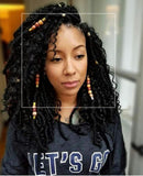 Long Bohemian Locs - Black-Blue Fusion