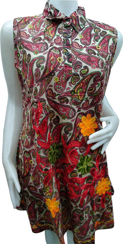 Women’s Ethnic Cotton Floral Dress - Stiletto color