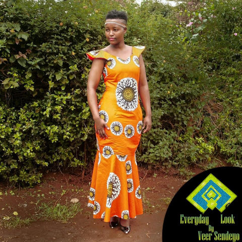 Veer s Collection Dressy Cocktail Waxed Cotton Dashiki Maxi Dress ShopAfrica