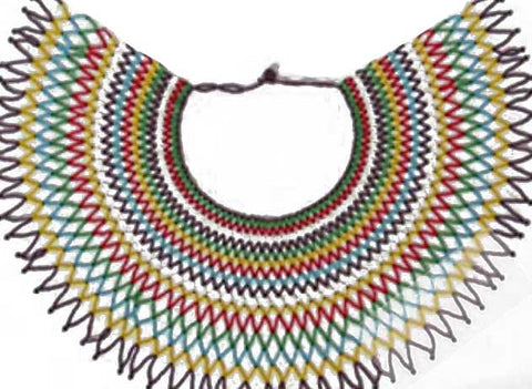 Handcrafted Full-neck Choker (Multi-color 6)