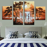 Framed Authentic original African Canvas Wall Decor