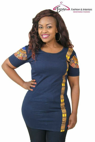 Women's Sidebar Dashiki Print