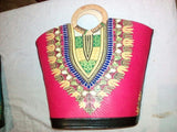 Hand-Made Maasai Juti Bag - Round Grip