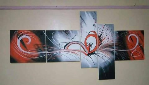 Multi-panel Flower Canvas Wall Art