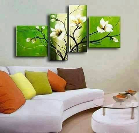 Mary's Collection - Flowery Four-piece Acrylic Wall Art