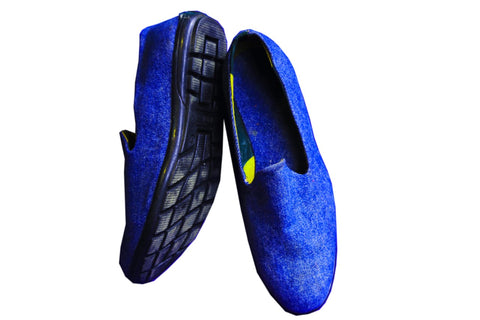 Comfy Handmade Unisex slip-on Loafers - Blue