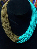 Multi-Strand Hand-Beaded Necklace