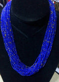 Multi-Strand Hand-Beaded Necklace