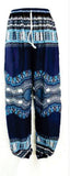 Soft Kitenge Cotton Dashiki Palel Pants - Closed Bottoms - Red - Blue - Black varient