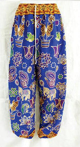 Soft Kitenge Cotton Dashiki Palel Pants - Closed Bottoms (Peach, Blue, Green, Orange)