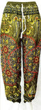 Soft Kitenge Cotton Dashiki Palel Pants - Closed Bottoms - (Black, Blue, Green, NeavyBlue, Red, SkyBlue)