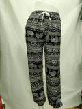 Soft Kitenge Cotton Dashiki Palel Pants - Closed Bottoms - Black